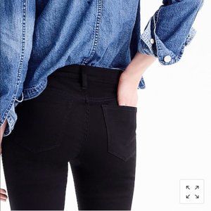 J.Crew Toothpick Black Skinny Jeans A9583